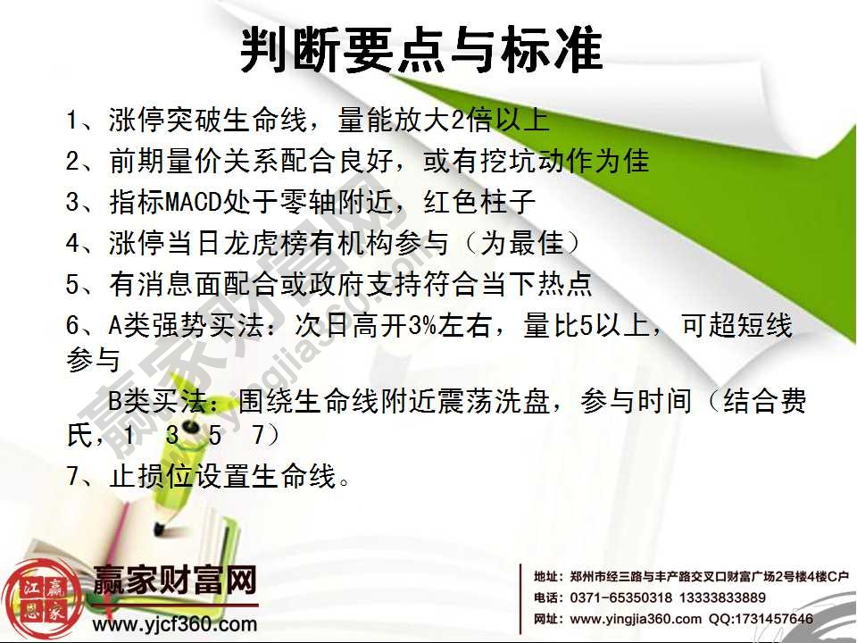 漲停生命線判斷要點與標準